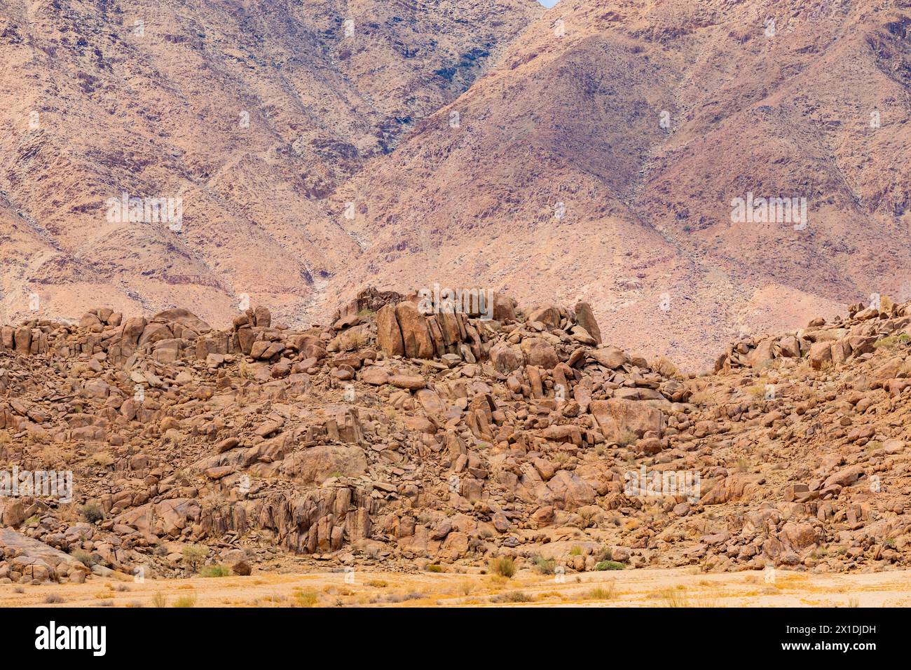 Unusual rock formations in the Richtersveld National Park, arid area of South Africa Stock Photo