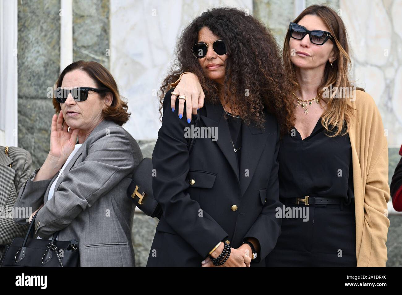 News - Funeral of Roberto Cavalli Afef Jnifen attends the funeral ceremony during Funeral of Roberto Cavalli, News in Florence, Italy, April 15 2024 Florence Basilica of San Miniato al Monte Italy Copyright: x/xLiveMediax LPN 1313107 Stock Photo
