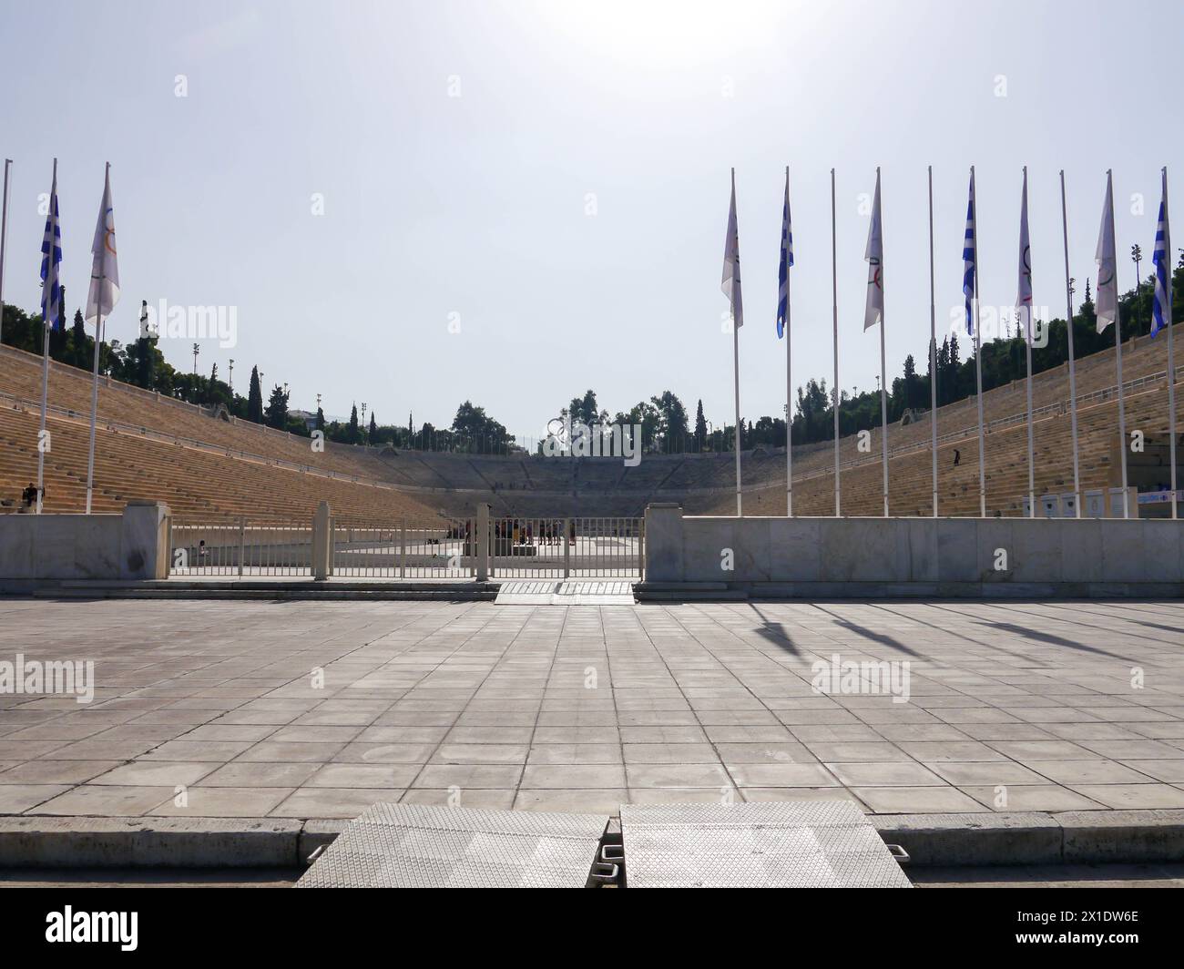 The Panathenaic Olympic stadium in Athens, Greece Stock Photo