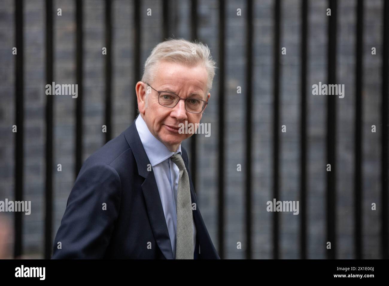 London, UK. 16th Apr, 2024. Michael Gove, Levelling Up Secretary, and James Cleverly, Home Secretary, in Downing Street, London Michael Gove, Levelling Up Secretary Credit: Ian Davidson/Alamy Live News Stock Photo