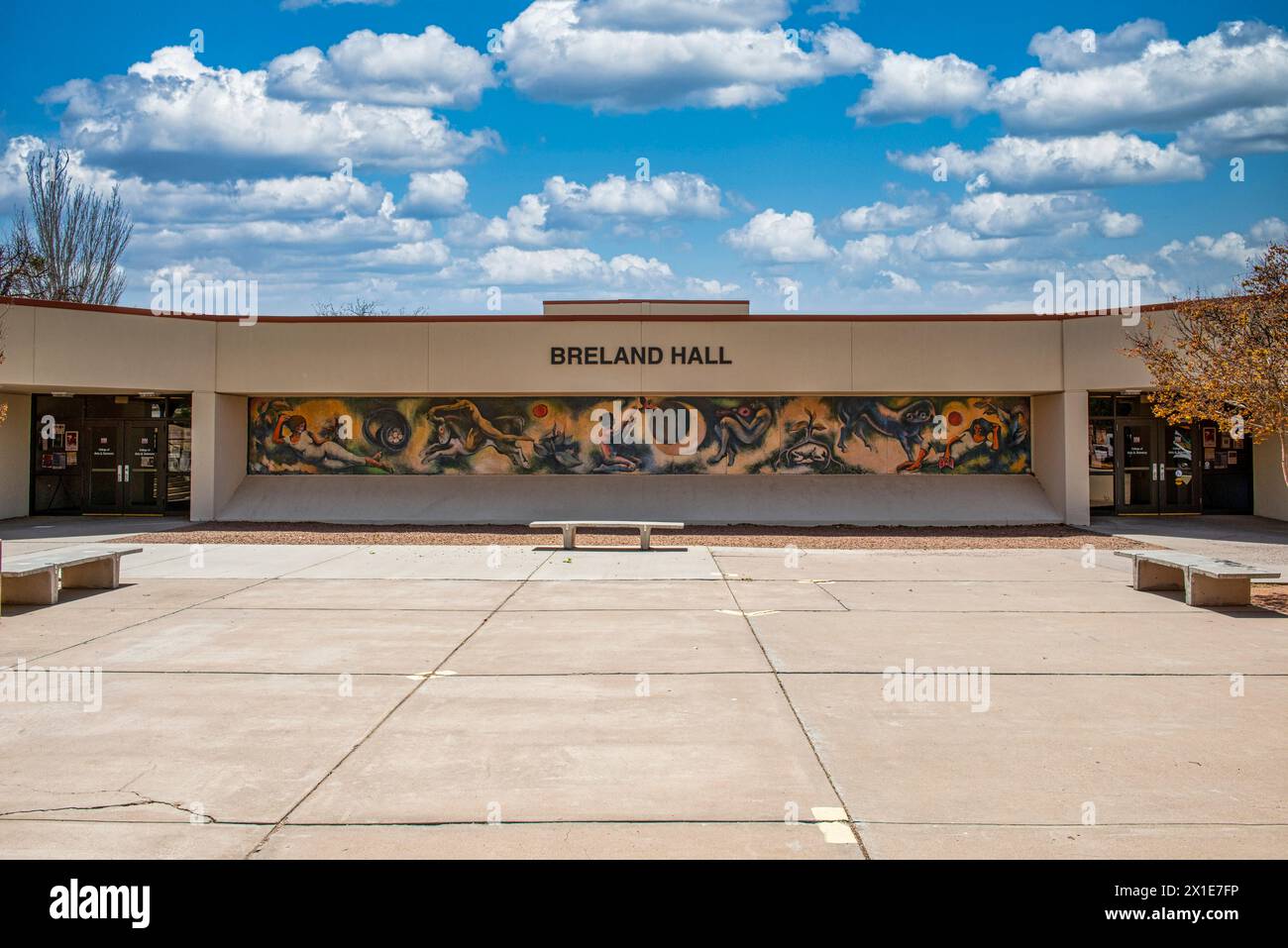 Breland Hall  on the New Mexico State University campus in Las Cruces NM Stock Photo