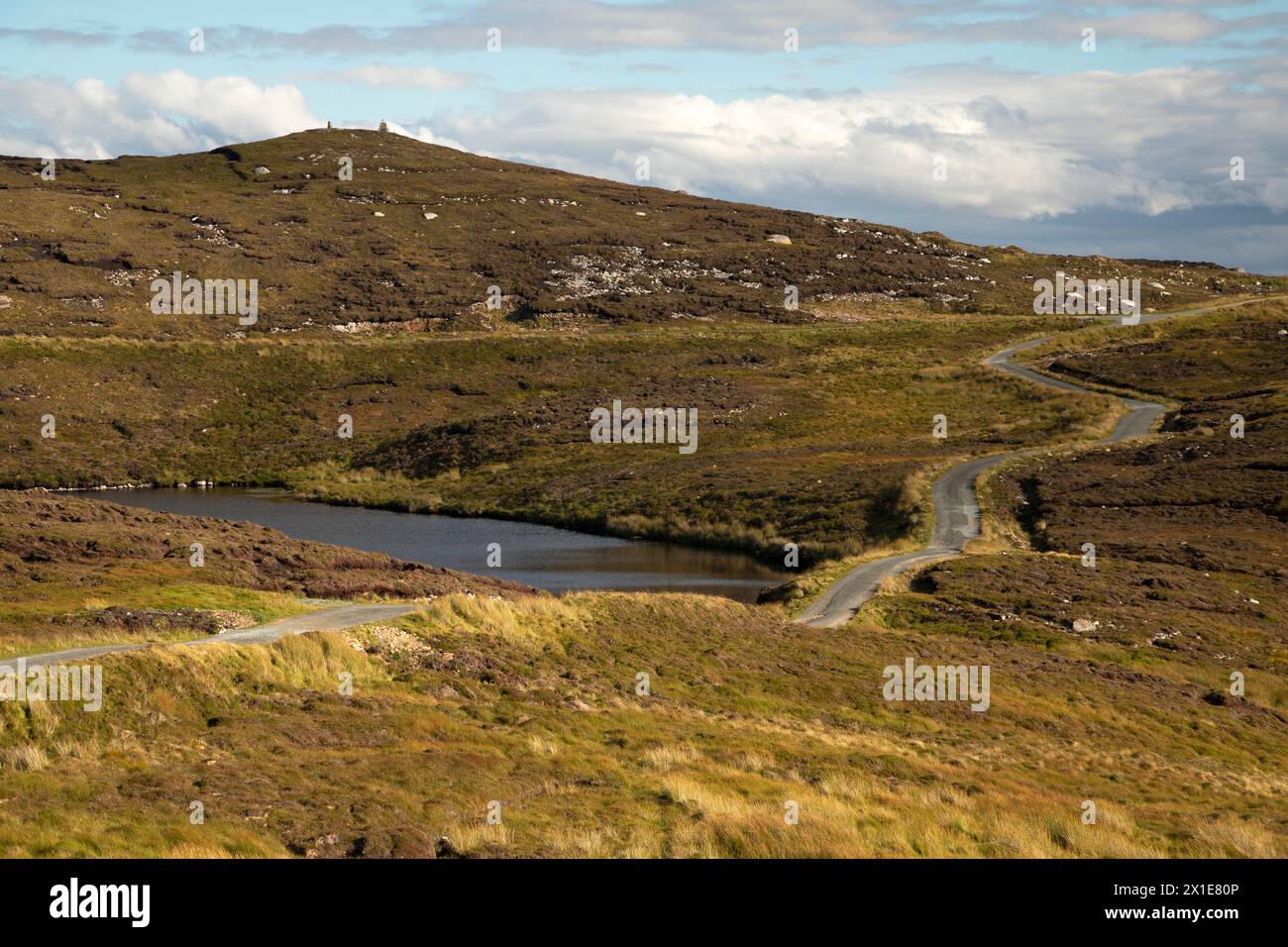 Road on Arranmore island on the Wild Atlantic Way in Donegal in Ireland Europe Stock Photo