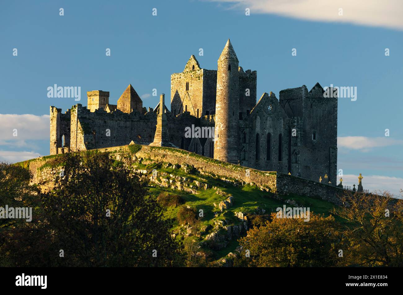 Close up of the Rock of Cashel in County Tipperary in Ireland Europe Stock Photo