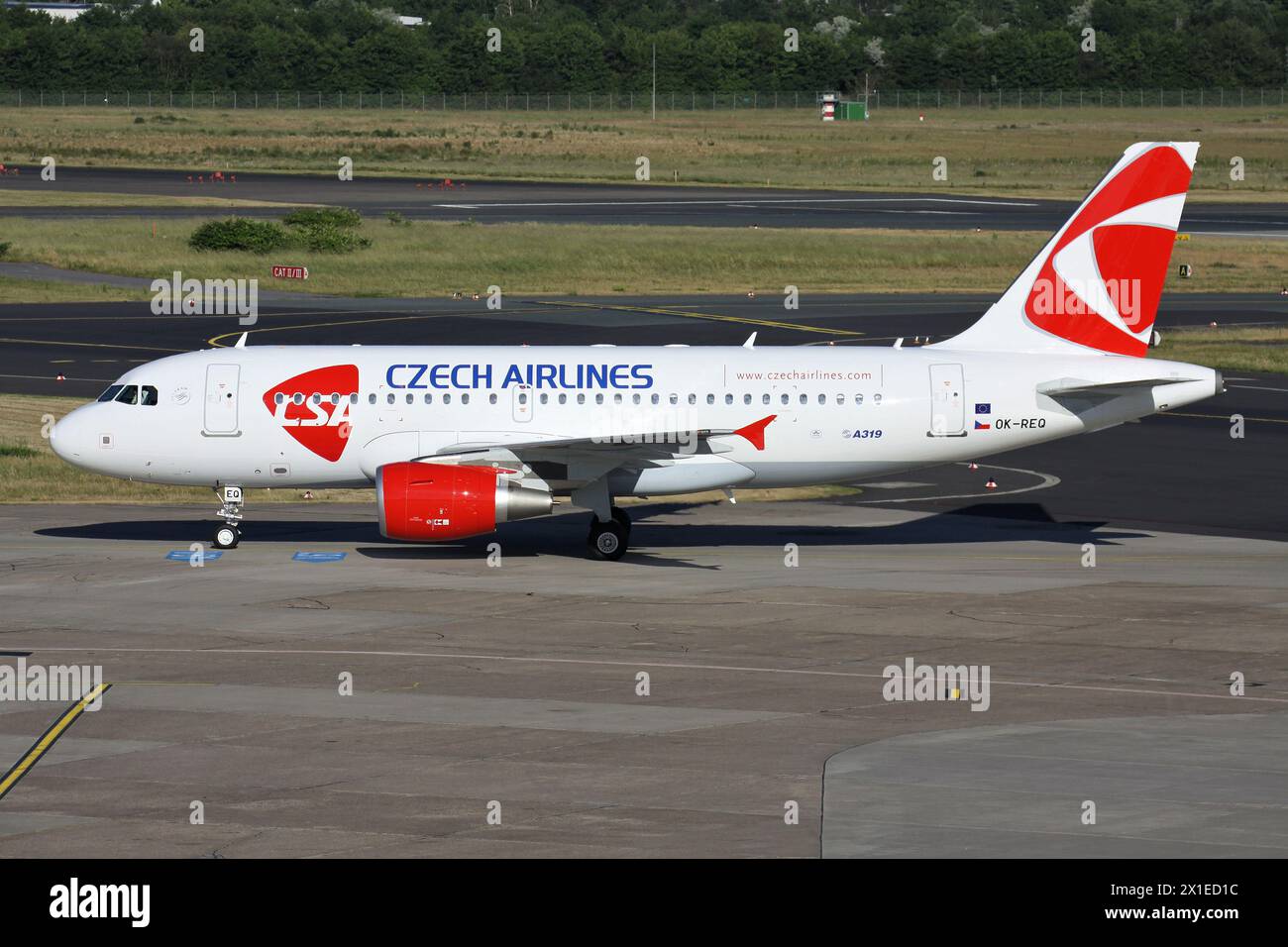 CSA Czech Airlines Airbus A319-100 in special Prague livery with