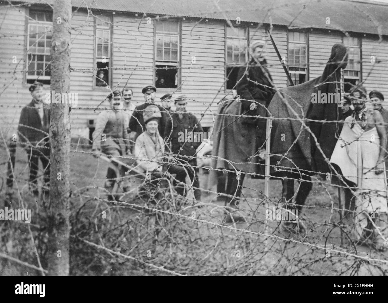 Happy german pows Black and White Stock Photos & Images - Alamy