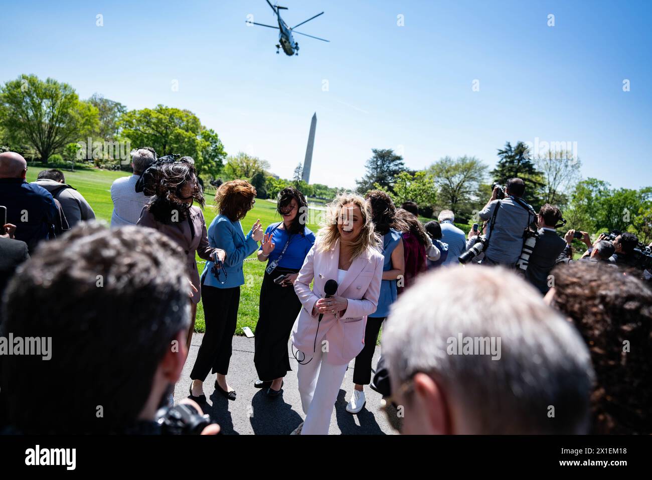 Kenyan President William Ruto arrives at Joint Base Andrews in Maryland greeted by Dr.Jill Biden on May 22 ahead of a state in Washington DC Stock Photo