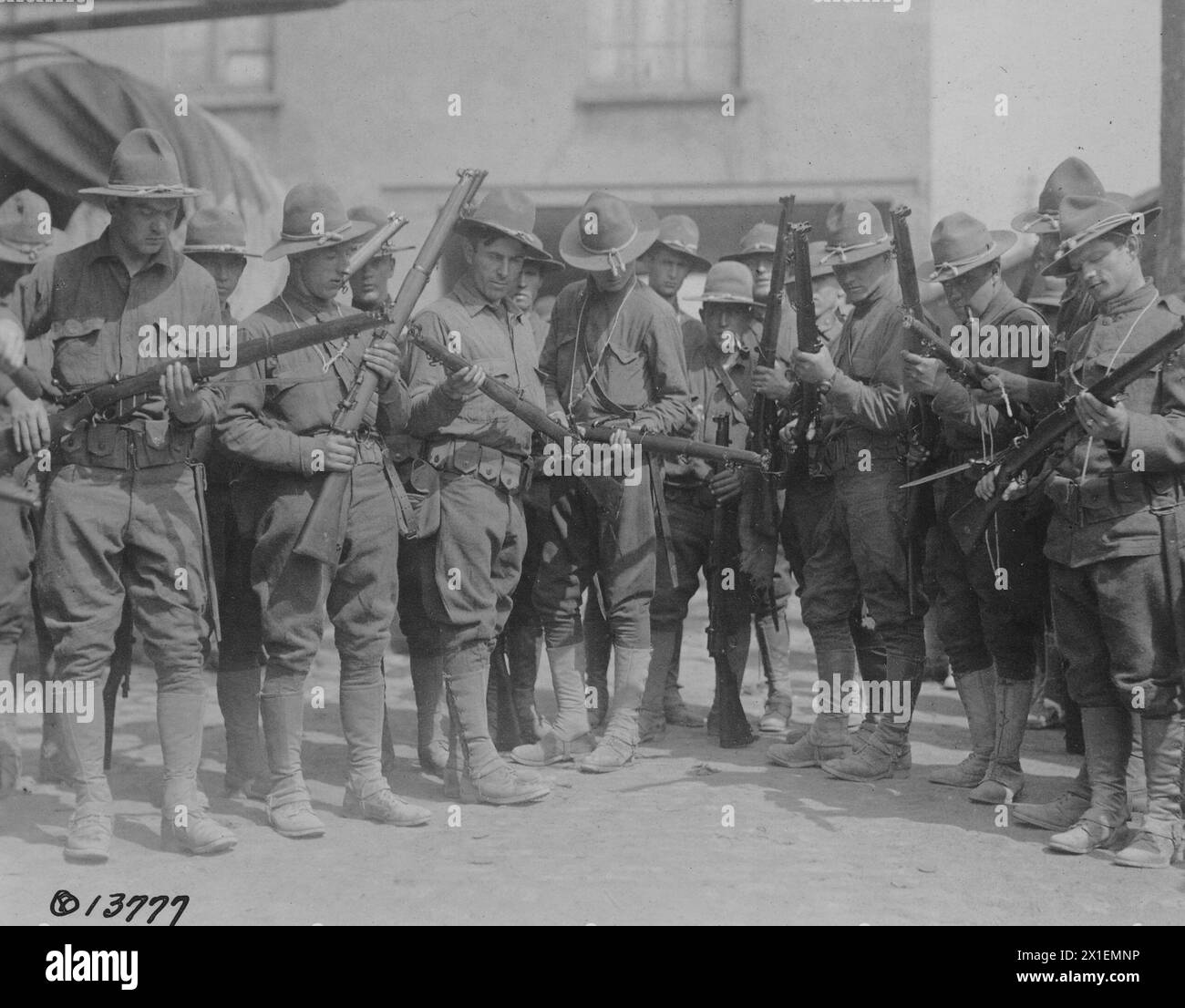 World War I Photos: Members of Company K, 111th infantry, 28th division ...