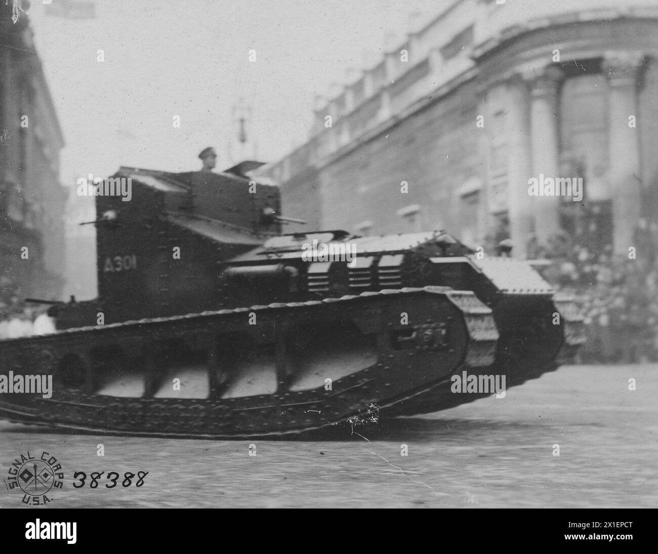 Image of a Whippet tank during the Lord Mayor's show in London England ca. 1918 Stock Photo