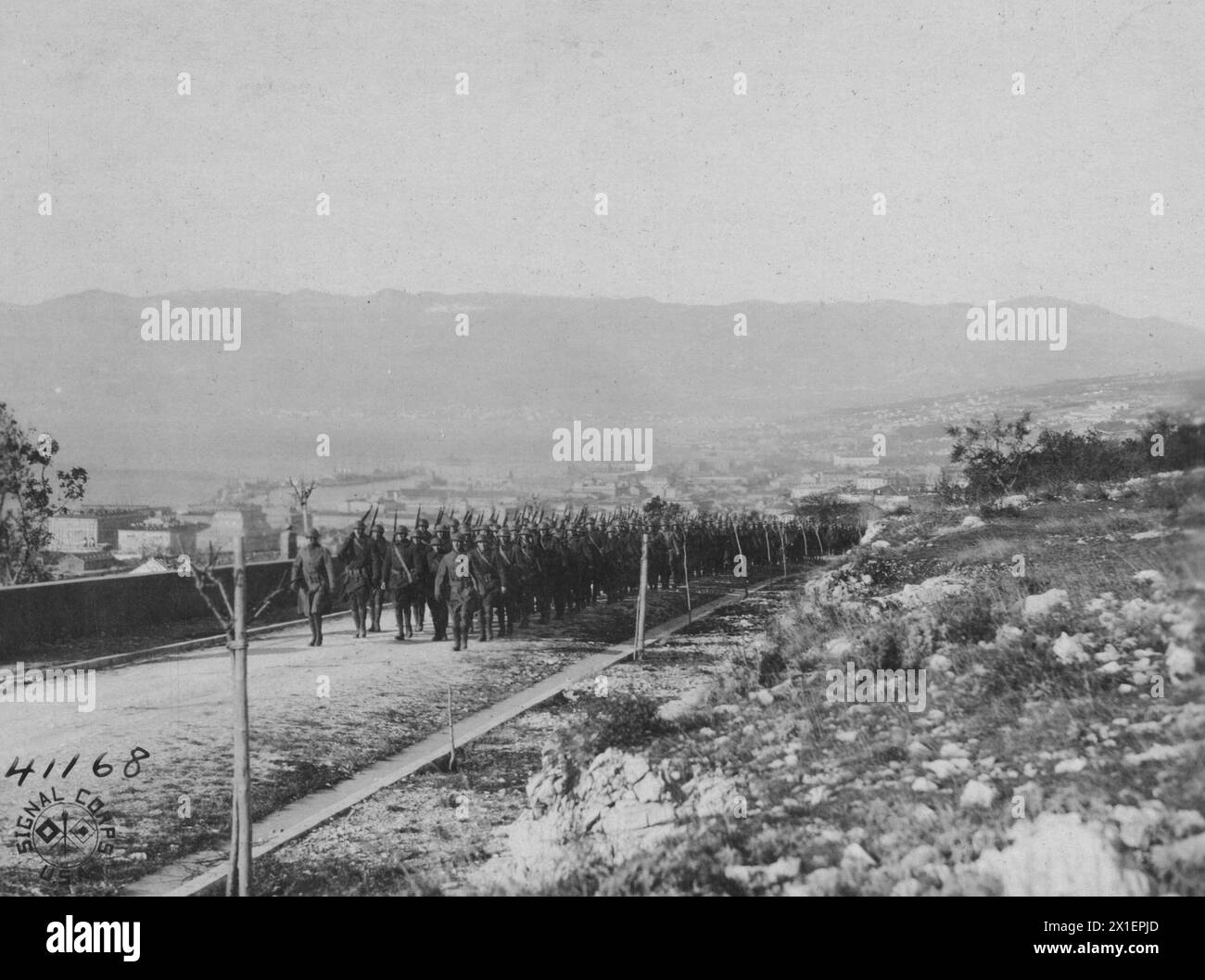 World War I Photos: Two companies of 3rd Battalion 332nd Infantry, on a ...