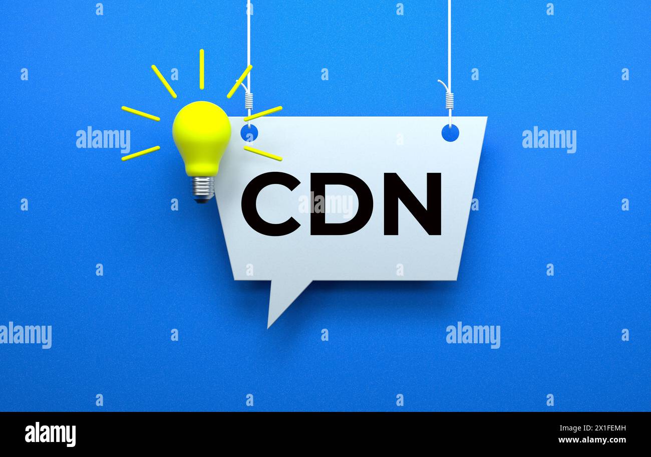 Content delivery network Stock Photo