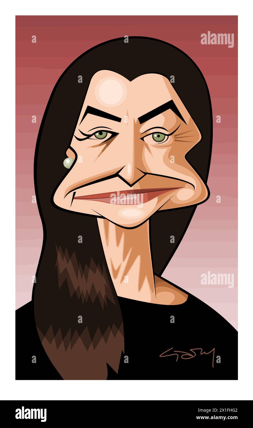 Illustration of the Norwegian neuroscientist May-Britt Moser (born 1963 ...