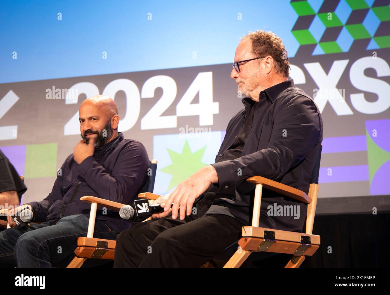 Austin, TX. Mar. 9, 2023. Office Space panel at SXSW 2024 with stars Ron Livingston, Stephen Root and creator Mike Judge. @ Veronica Bruno / Alamy. Stock Photo