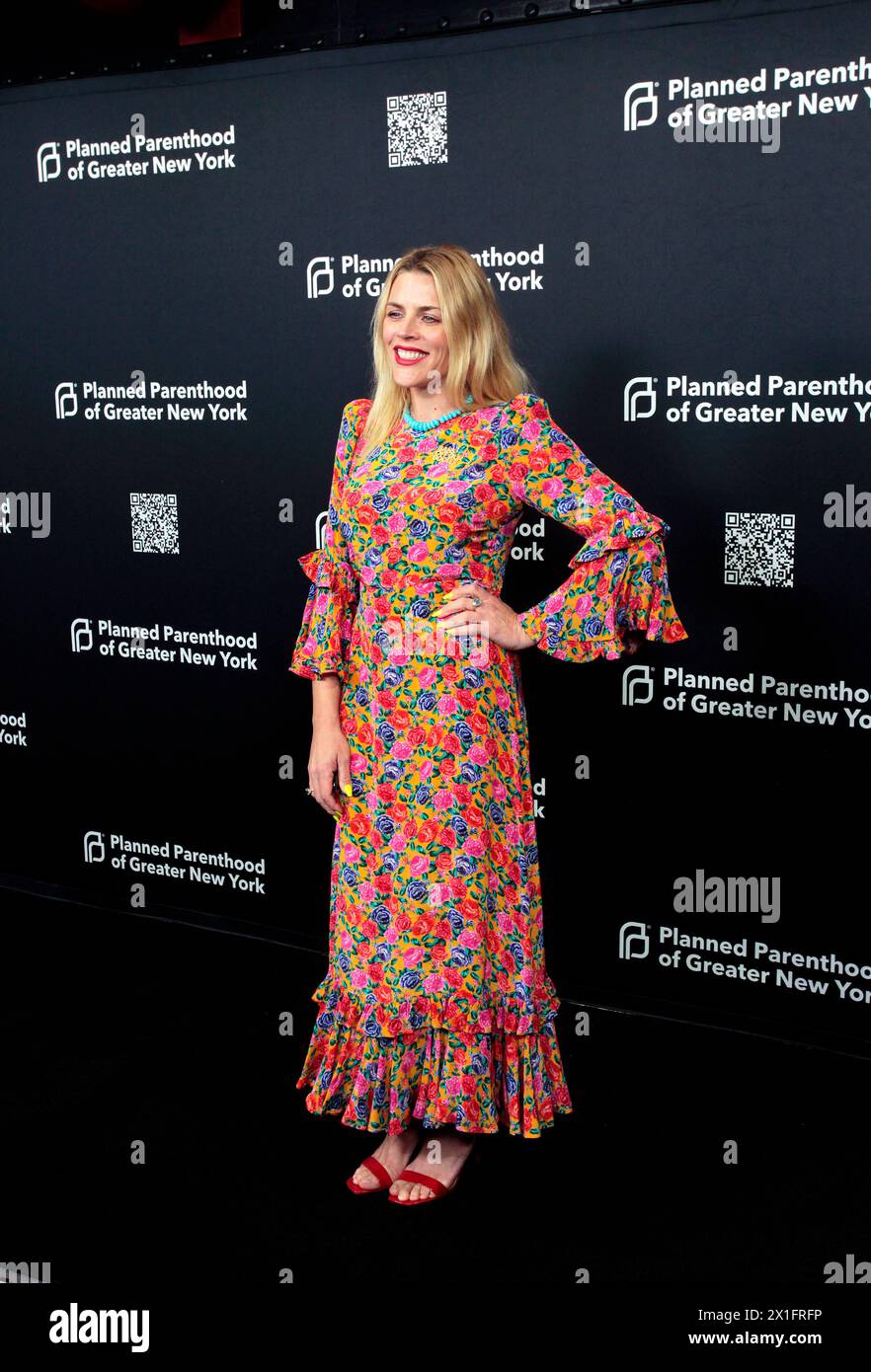 New York City, New York, United States. 16th Apr, 2024. Actress Busy Phillips poses for photographers at Planned Parenthood of Greater New York Into Action gala at Cirpiani South Street in New York City Credit: Adam Stoltman/Alamy Live News Stock Photo