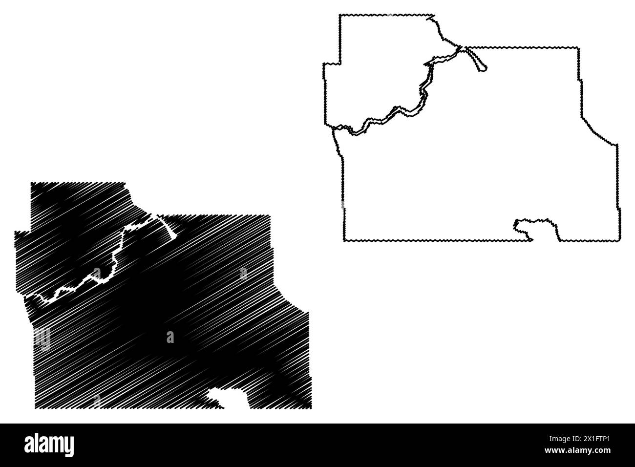 Division No. 7 (Canada, Saskatchewan Province, North America) map