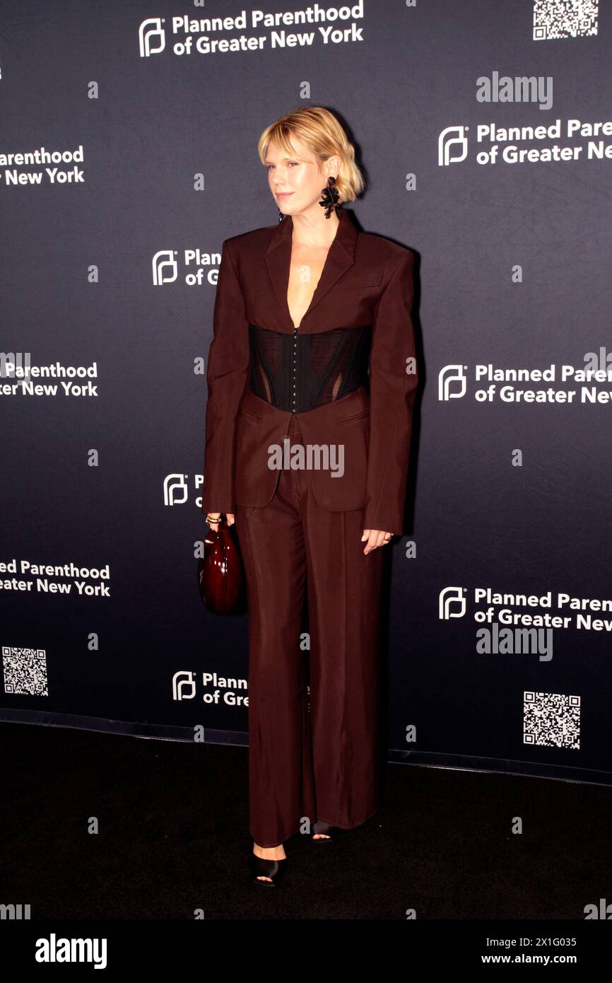 New York City, New York, United States. 16th Apr, 2024. Alexandra Richards attends the 2024 Planned Parenthood Of Greater New York Into Action Gala on April 16, 2024 in New York City. Credit: Adam Stoltman/Alamy Live News Stock Photo
