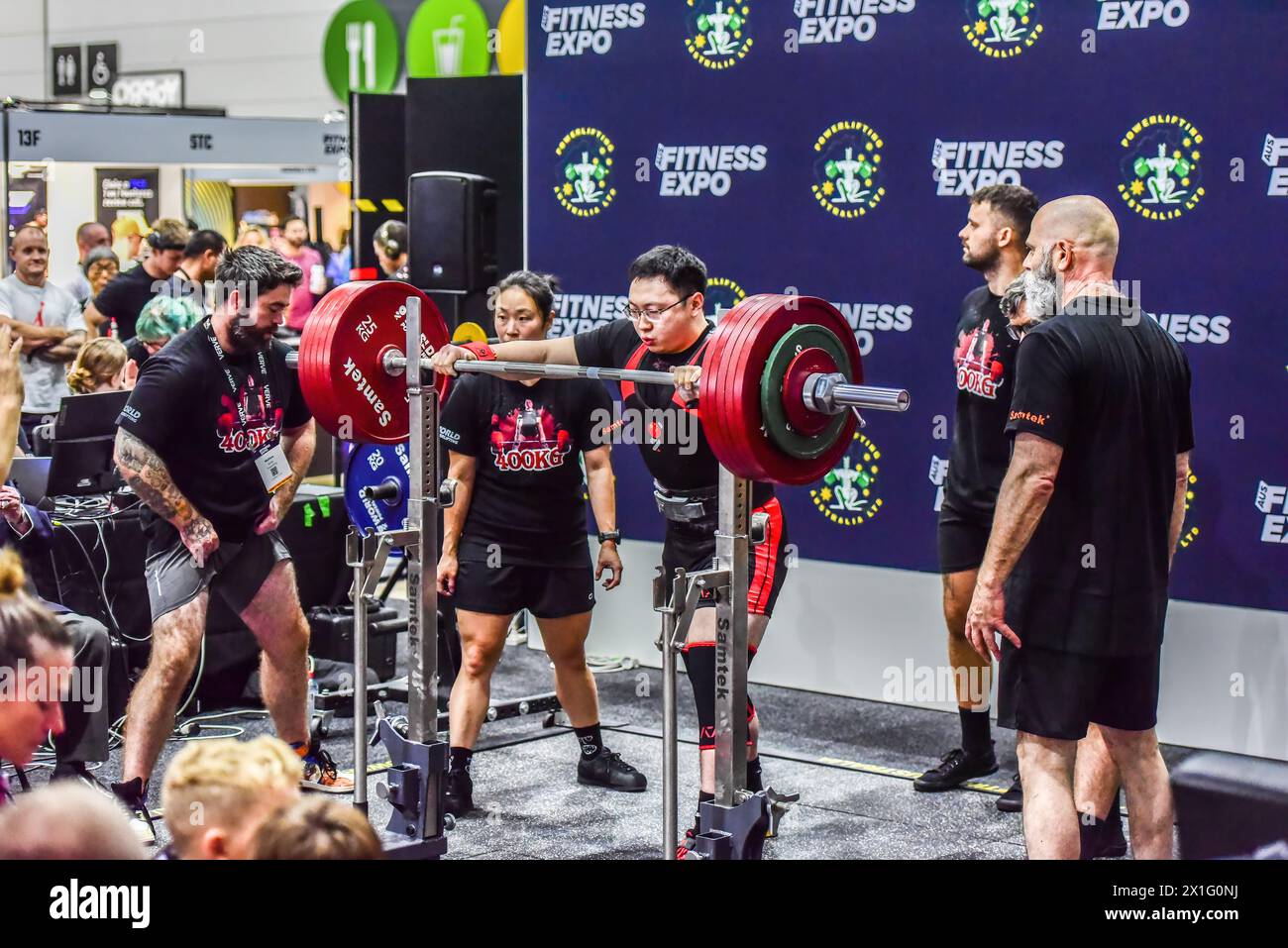 Melbourne, Australia. 13th Apr, 2024. China's top powerlifter Xi Tan is