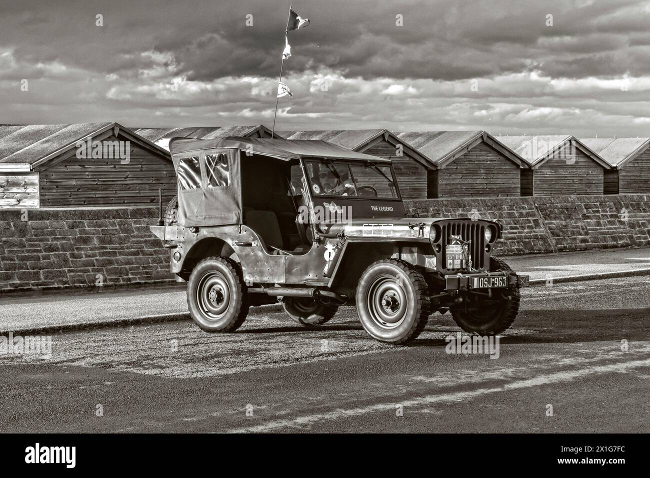 World War Two Willys Jeep Stock Photo
