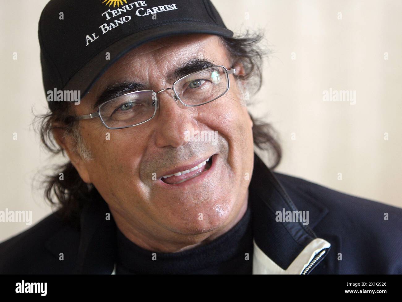 Interview with Italian singer Albano Carrisi in Vienna on April 21st 2010. - 20100421 PD0303 - Rechteinfo: Rights Managed (RM) Stock Photo