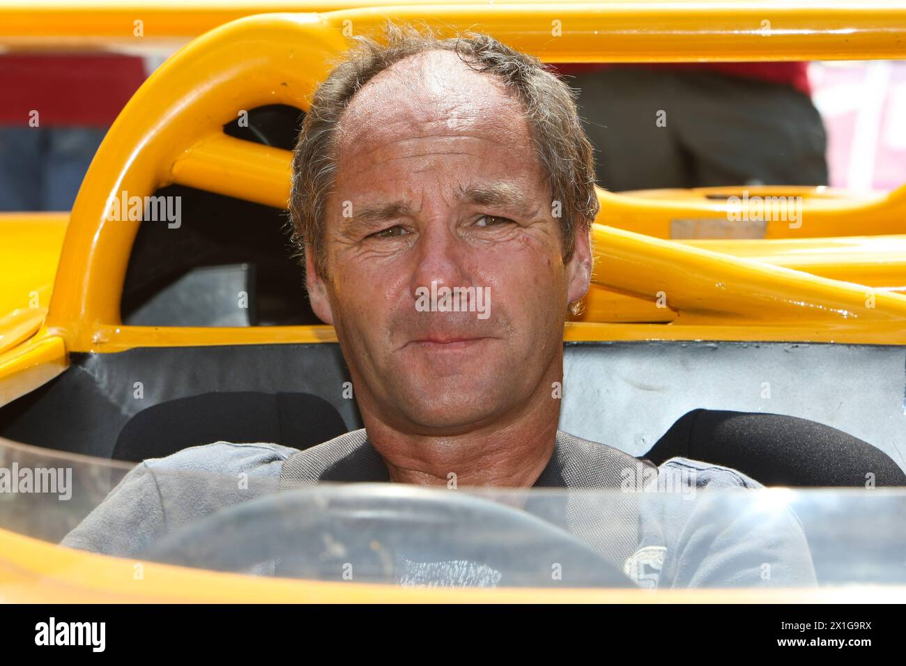 Ennstal Classic 2010 - Oldtimer Car Racing, Chopard Grand Prix Groebming, captured on 17 July 2010. In the picture: Gerhard Berger in a Porsche. - 20100717 PD0306 - Rechteinfo: Rights Managed (RM) Stock Photo