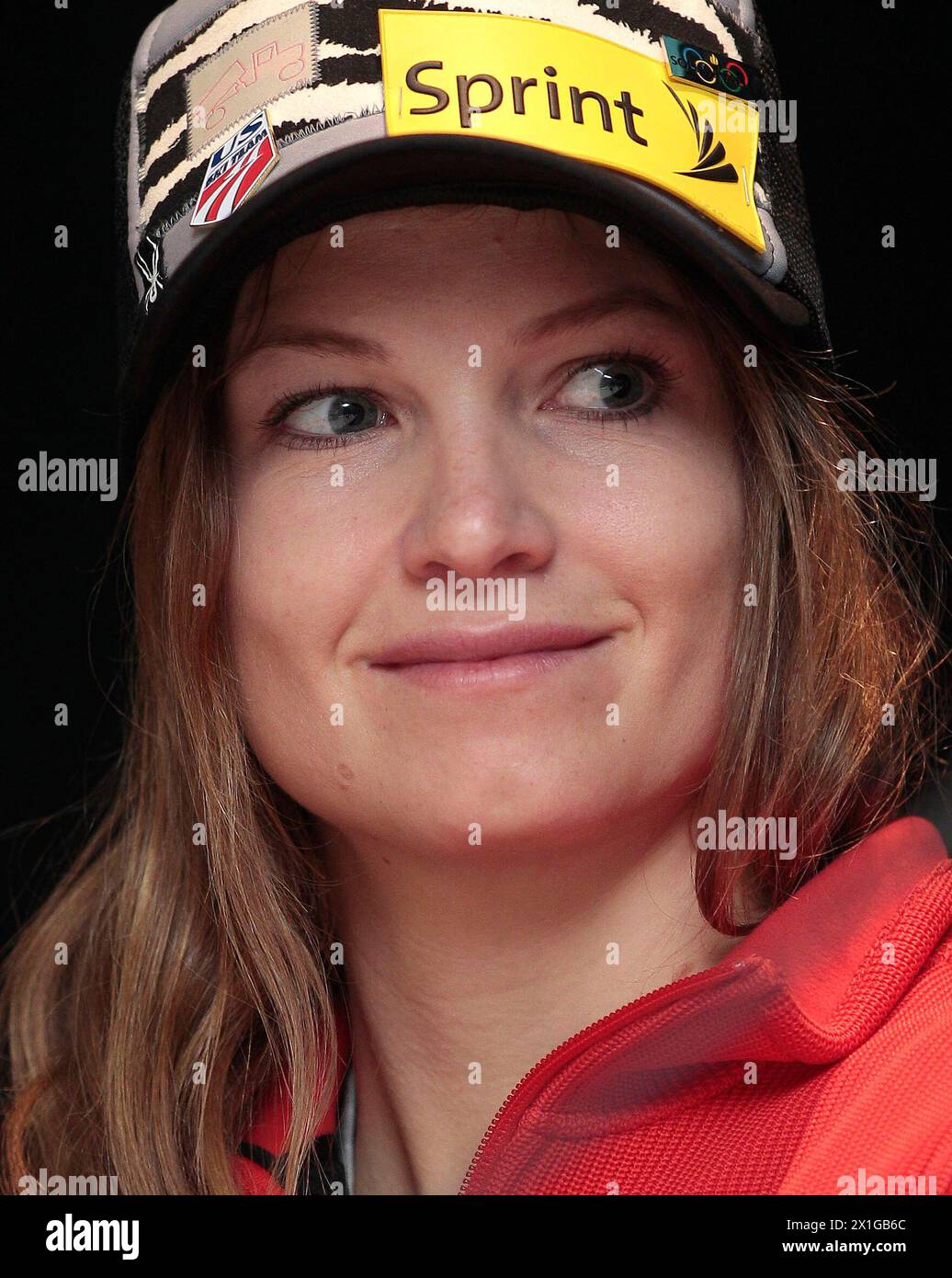 Ski racer Julia Mancuso during a press conference on the upcoming Alpine skiing competitions in Aspen on 26 November 2010. - 20101126 PD2846 - Rechteinfo: Rights Managed (RM) Stock Photo
