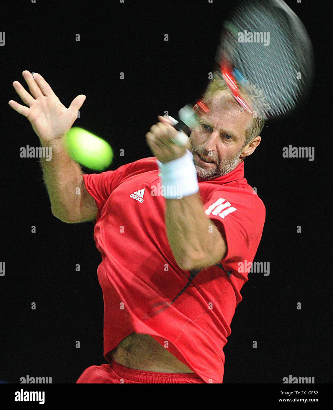 Austrian tennis player Thomas Muster at the tennis-ATP Challenger ...