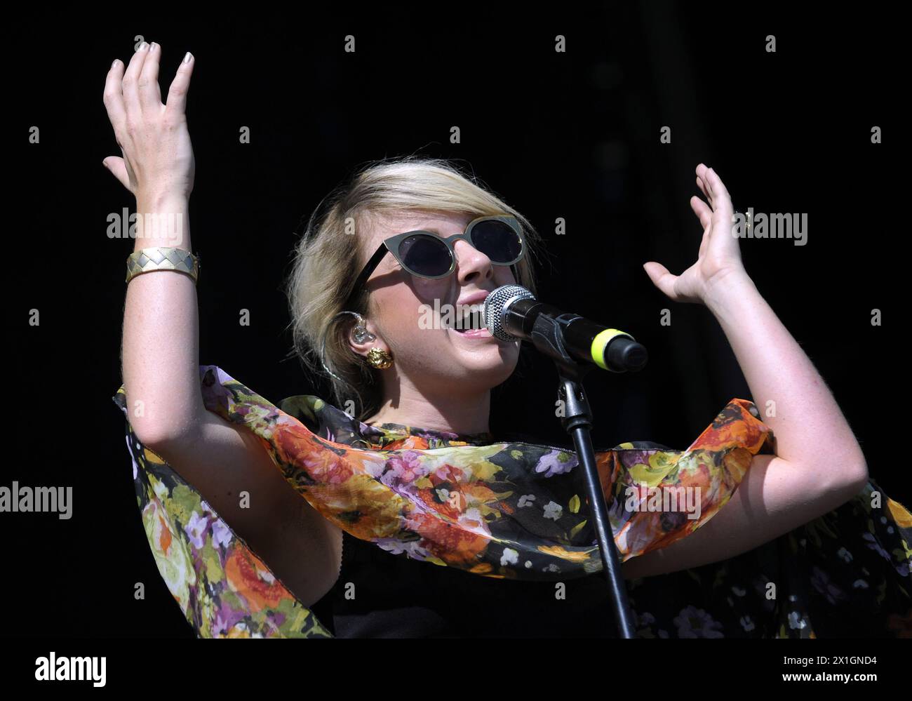 Singer Victoria Christina Hesketh performs during a concert at the music festival 'Frequency 2013' in St. Poelten, Austria, 17 August 2013. The festival takes place from 15 to 17 August. - 20130817 PD0959 - Rechteinfo: Rights Managed (RM) Stock Photo