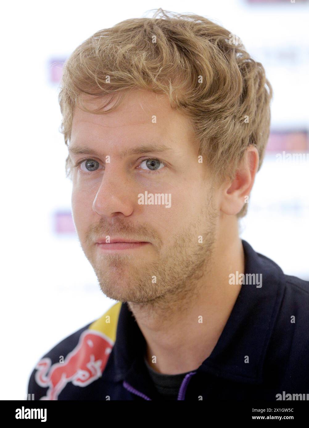 The Red Bull Racing team driver German Sebastian Vettel during an ...