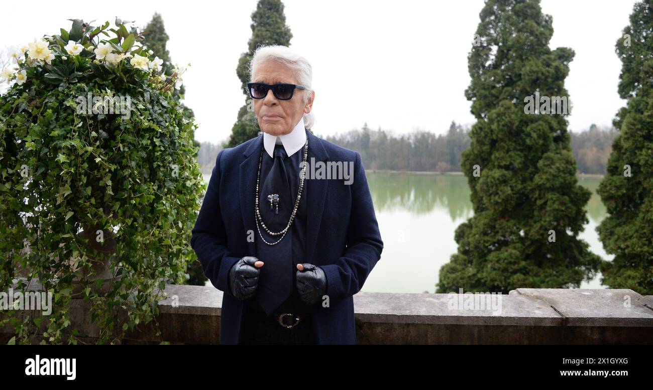 German designer Karl Lagerfeld as part of CHANEL Métiers d'art Paris ...