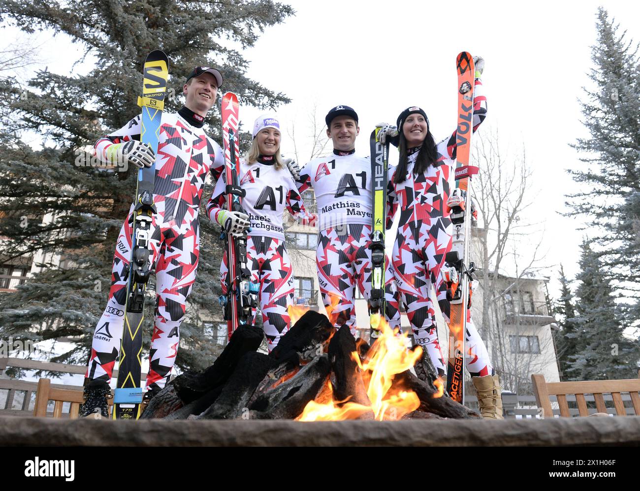 Presentation of the race suits of the austrian ski team at the Alpine ...
