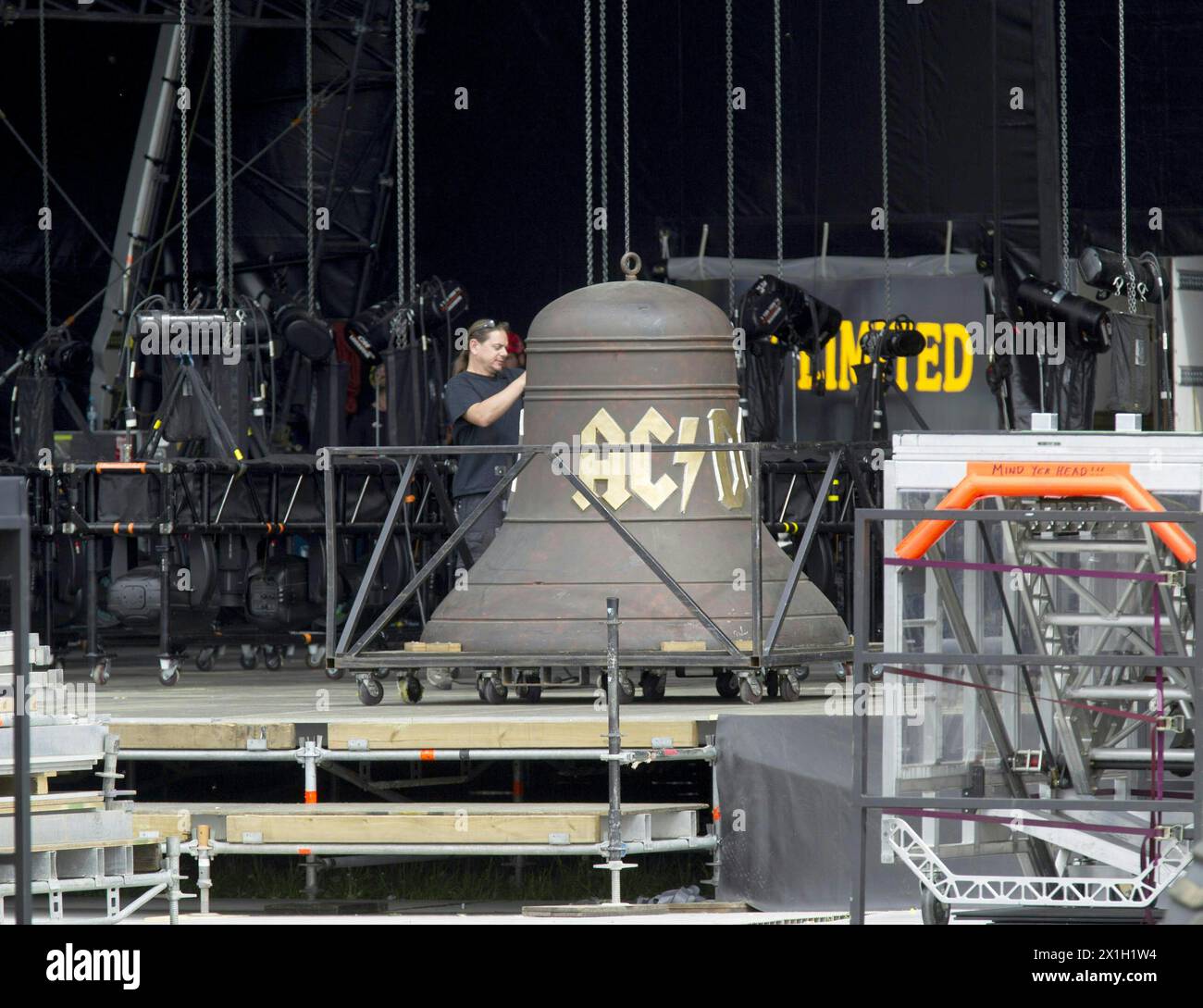 Spielberg - Preparations for the AC/DC Concert of the Rock or Bust Tour ...