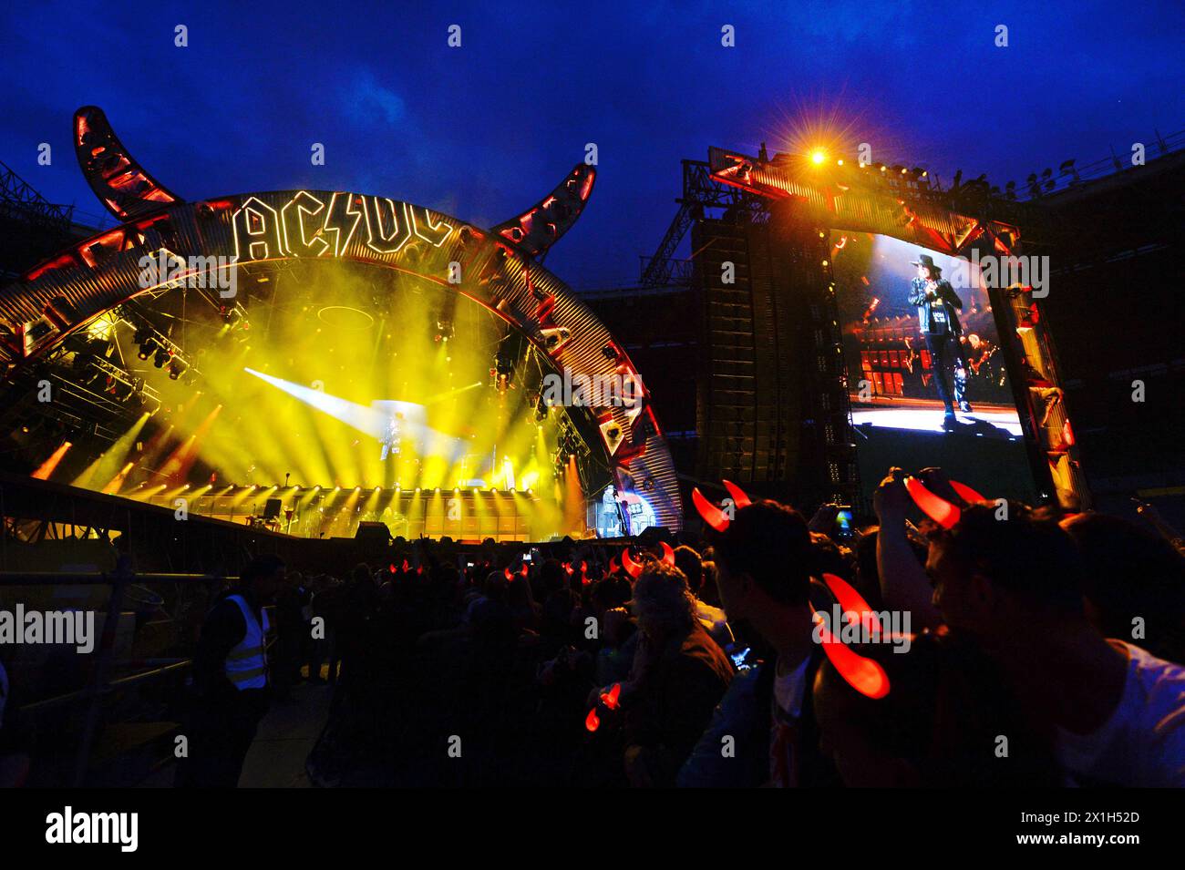 AC/DC live in concert at Ernst Happel Stadion in Vienna, Austria, on 19 ...