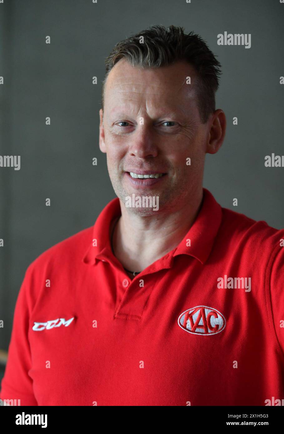 Erste Bank Hockey League (EBEL) media event in Salzburg, Austria, on 16 th August 2016. PICTURE:   Coach Mike Pellegrims (KAC) - 20160816 PD2538 - Rechteinfo: Rights Managed (RM) Stock Photo