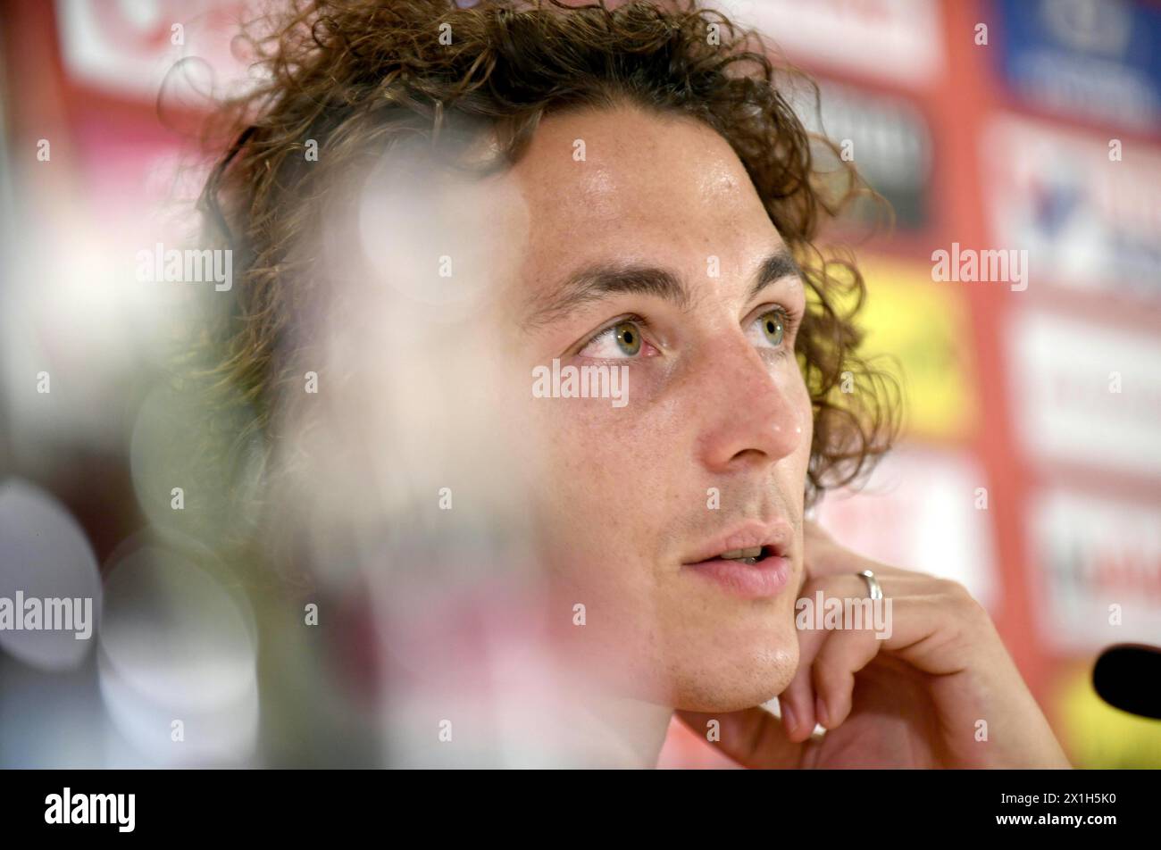 Julian Baumgartlinger during press conference prior to the world cup qualifying match in Georgia in Vienna, Austria, on 30 th August 2016. PICTURE: Julian Baumgartlinger - 20160830 PD1296 - Rechteinfo: Rights Managed (RM) Stock Photo