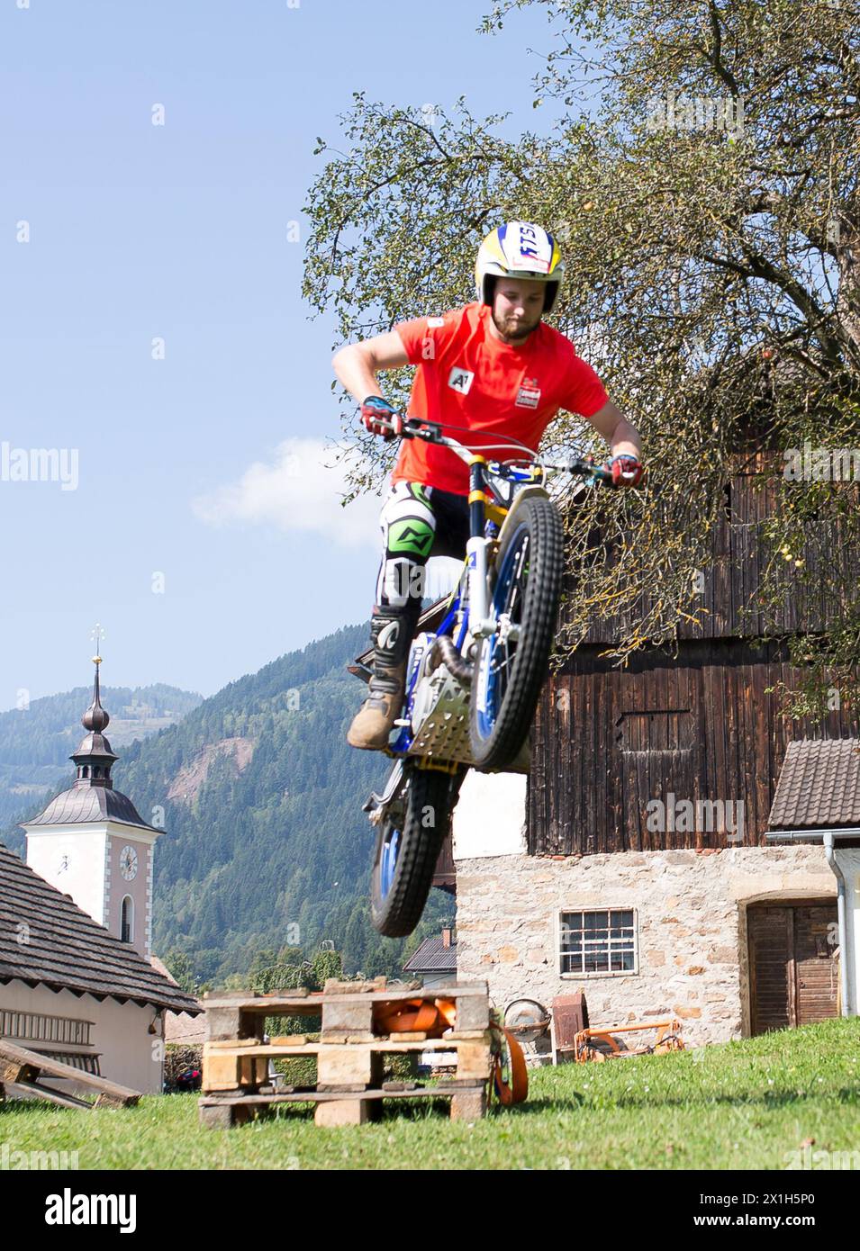 Austrian skier Marco Schwarz poses during a photo shoot at home in Radenthein, Austria, on 13 th September 2016. PICTURE: Marco Schwarz - 20160913 PD11982 - Rechteinfo: Rights Managed (RM) Stock Photo