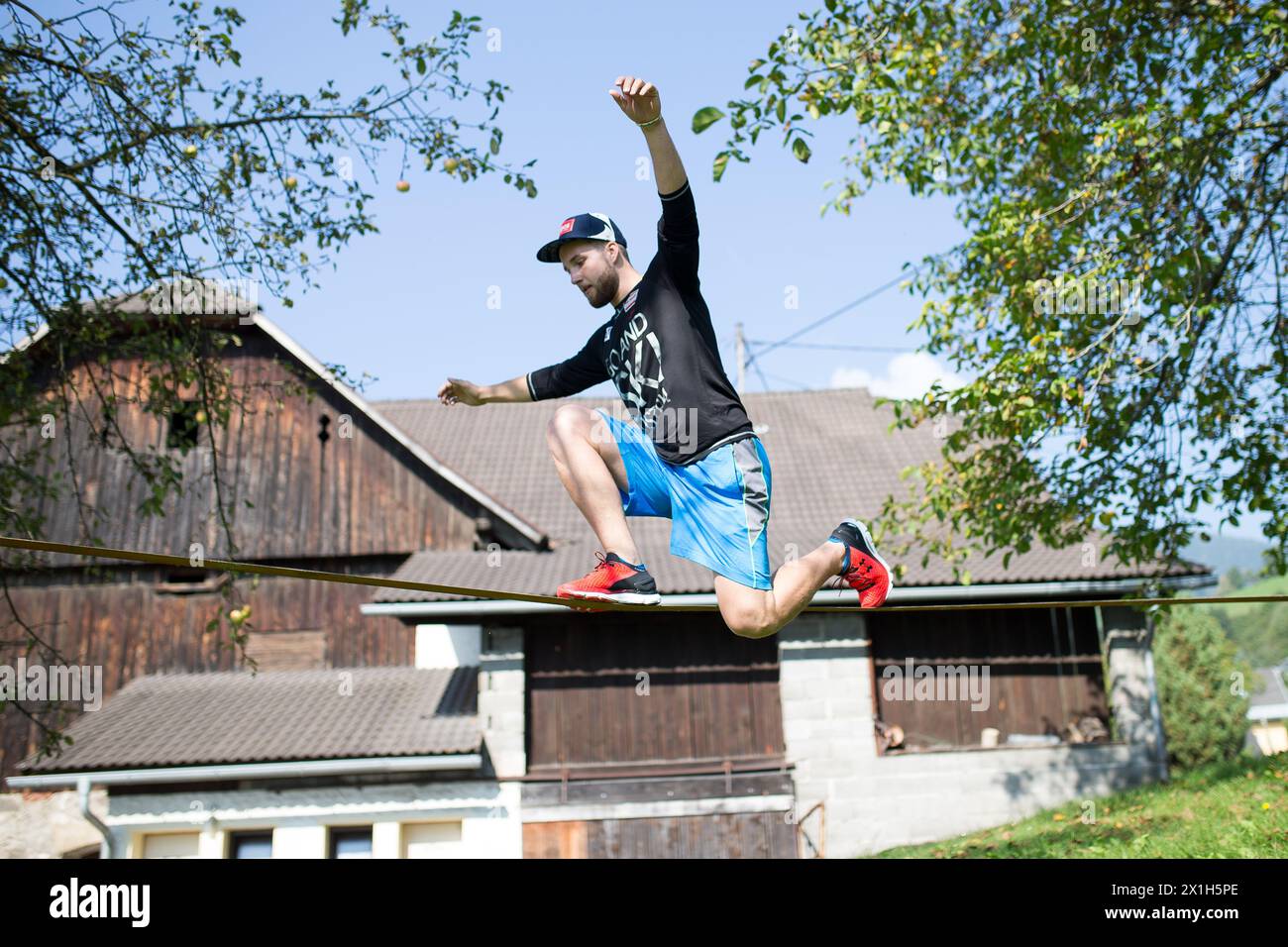 Austrian skier Marco Schwarz poses during a photo shoot at home in Radenthein, Austria, on 13 th September 2016. PICTURE: Marco Schwarz - 20160913 PD11985 - Rechteinfo: Rights Managed (RM) Stock Photo