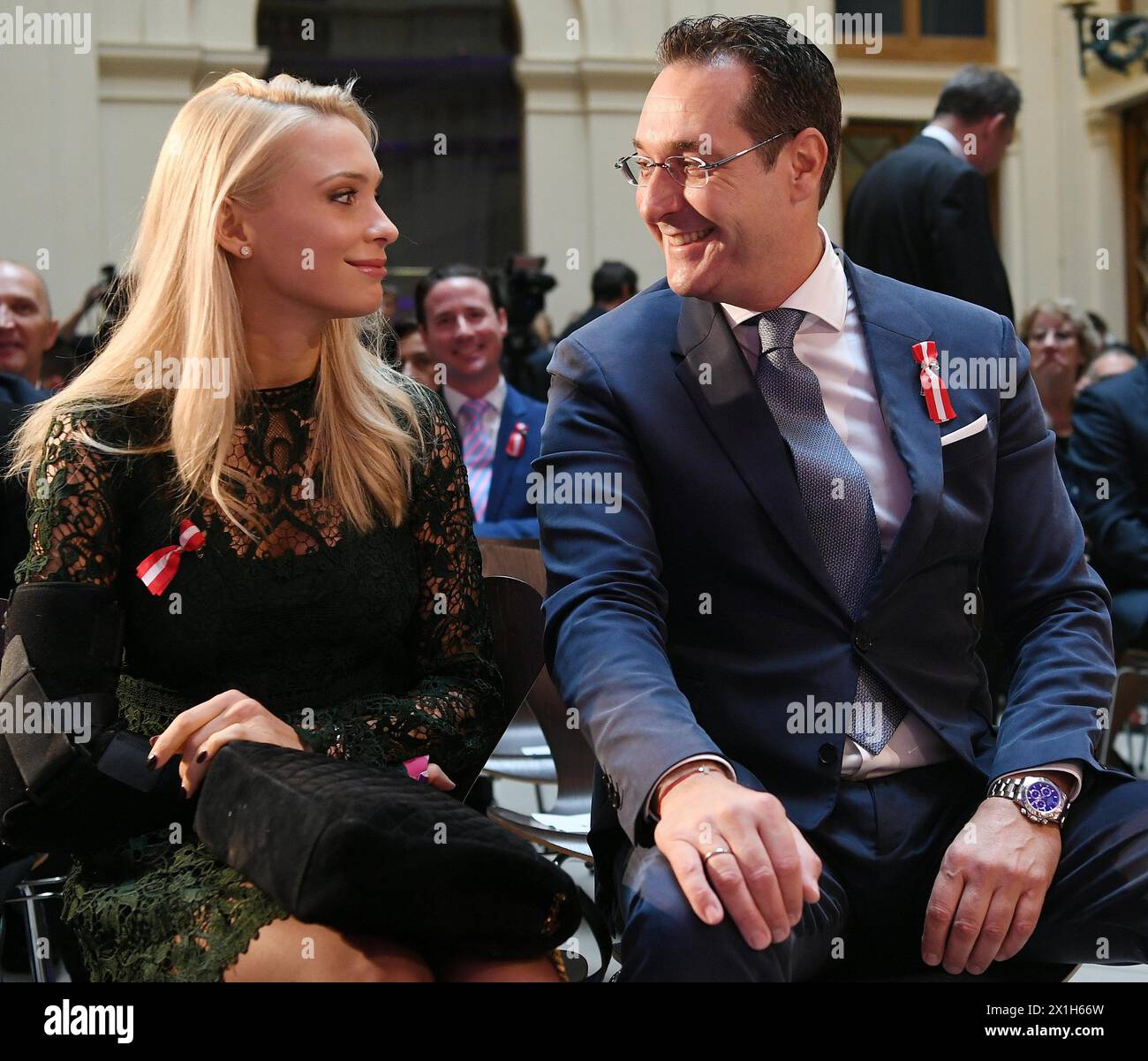 Heinz christian strache wife hi-res stock photography and images - Alamy