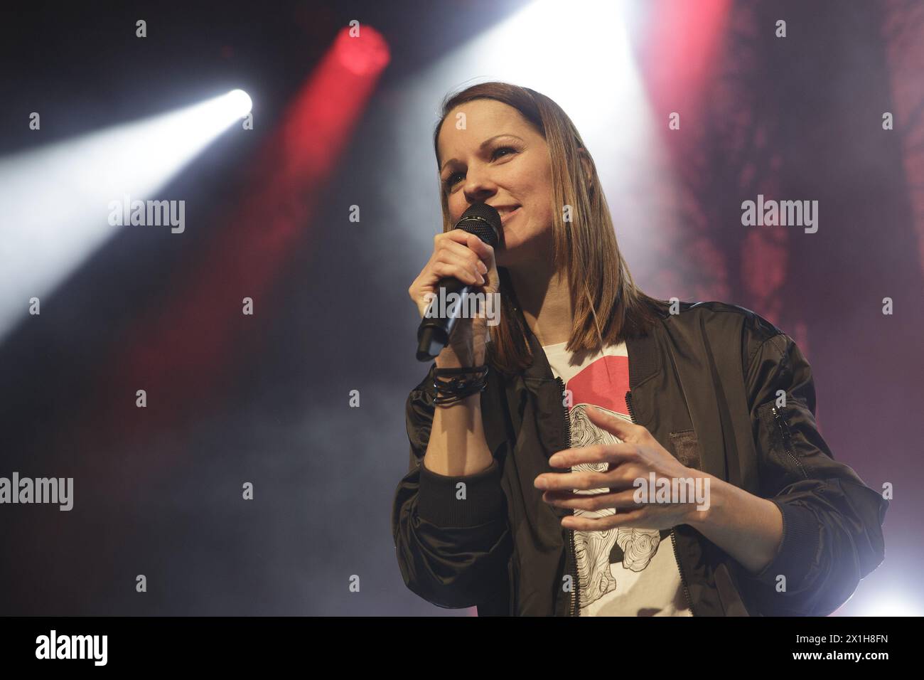 Austrian singer Christina Stürmer during concert in Graz, Austria, on 11 th May 2017. - 20170511 PD7527 - Rechteinfo: Rights Managed (RM) Stock Photo