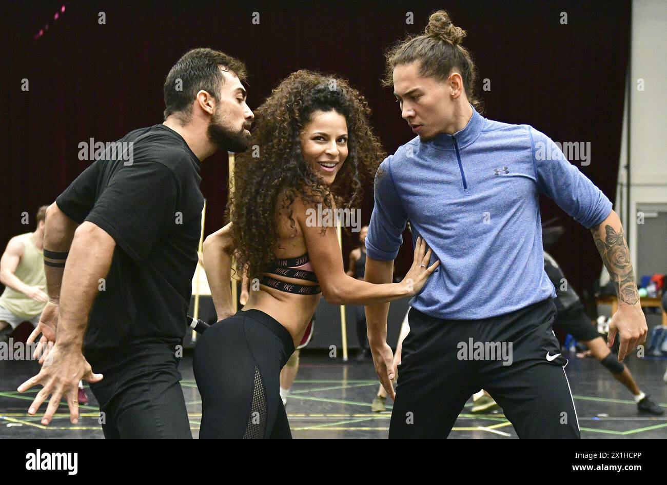 Rehearsals of the musical 'Bodyguard' at Ronacher in Vienna, Austria, on 22 nd August 2018. PICTURE:  Patricia Meeden as Rachel Marron - 20180822 PD2754 - Rechteinfo: Rights Managed (RM) Stock Photo