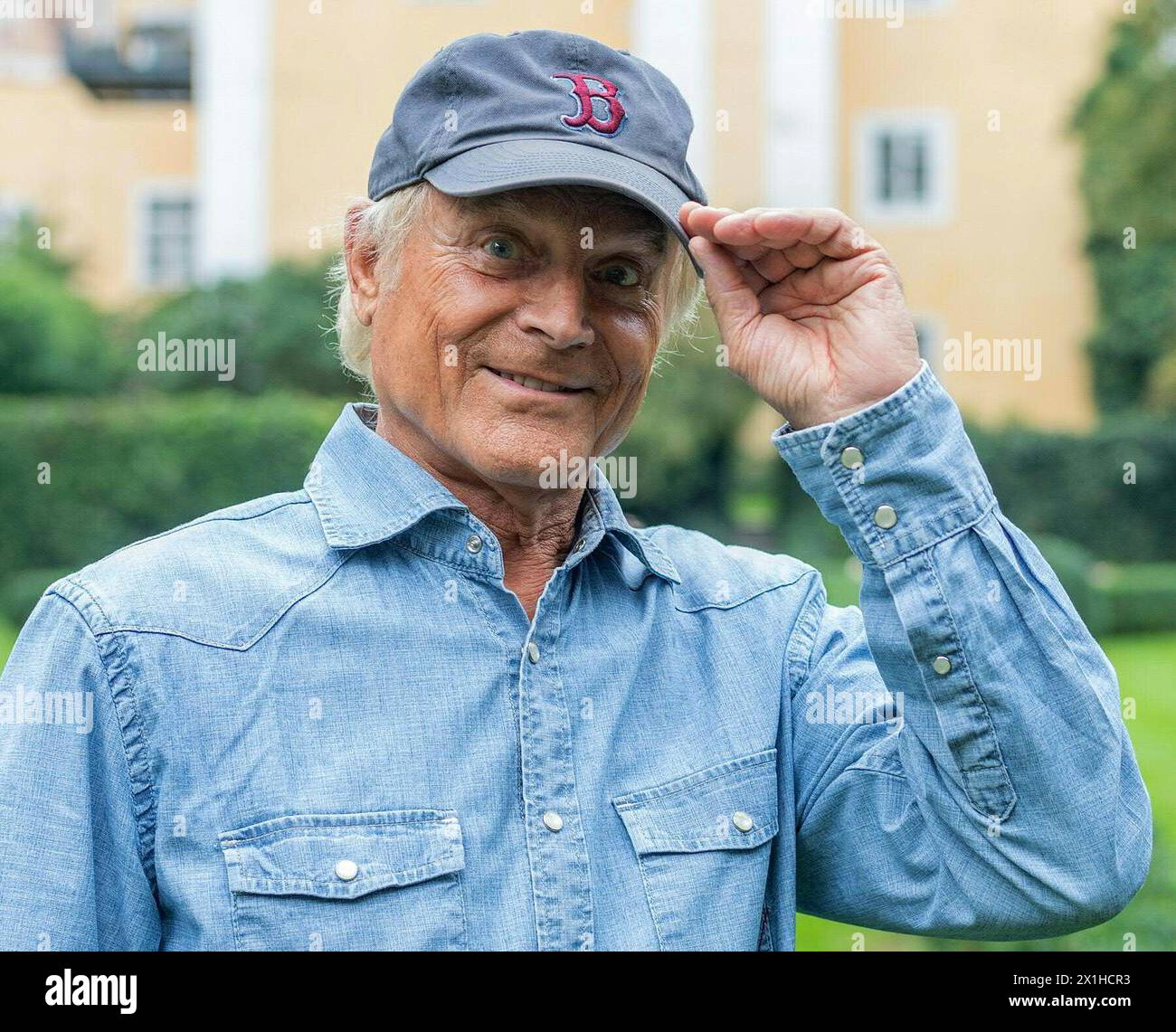 Italian actor Terence Hill  during interview with Austria Presse Agentur in Feldkirchen an der Donau, Austria, on 7 th September 2018. - 20180907 PD2627 - Rechteinfo: Rights Managed (RM) Stock Photo