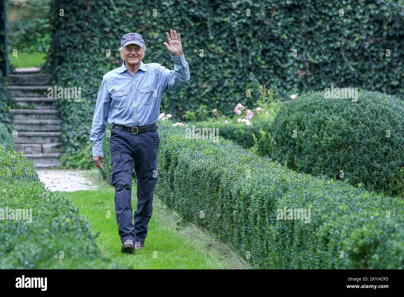 Italian actor Terence Hill  during interview with Austria Presse Agentur in Feldkirchen an der Donau, Austria, on 7 th September 2018. - 20180907 PD2628 - Rechteinfo: Rights Managed (RM) Stock Photo