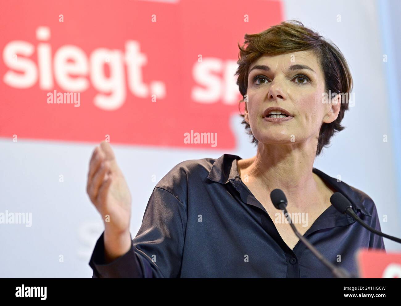 Chairwoman and top candidate of the Social Democratic Party of Austria ...