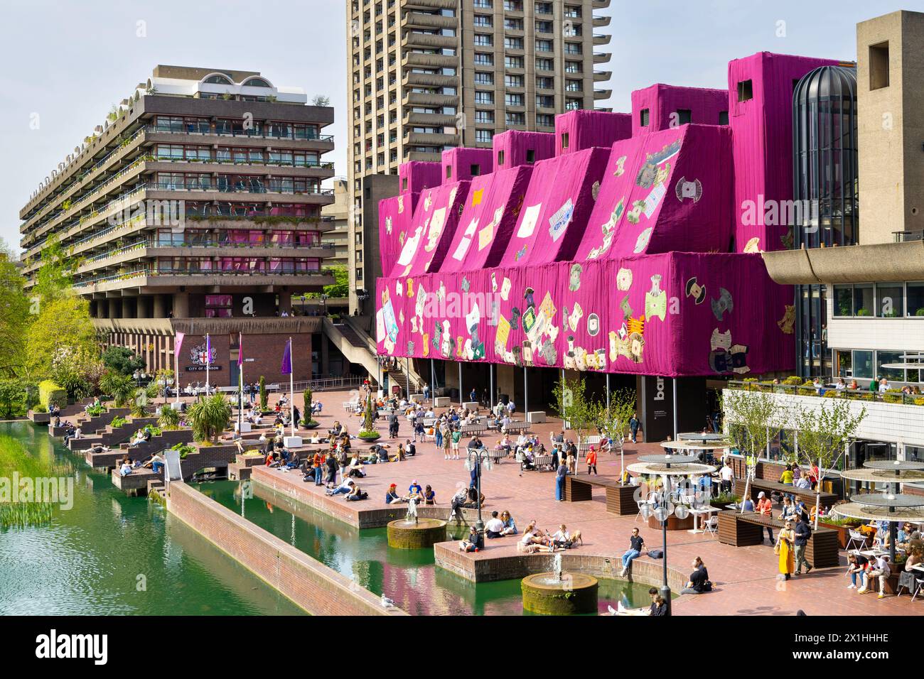 Purple Hibiscus By Artist Ibrahim Mahama Brutalist Barbican Centre