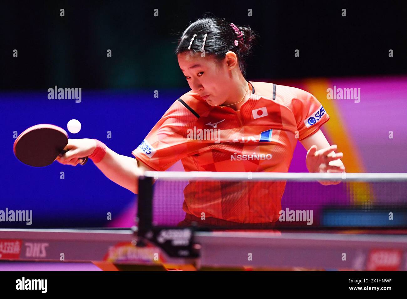Macao, China. 17th Apr, 2024. Miwa Harimoto (JPN) Table Tennis ITTF World Cup Macao 2024 Women