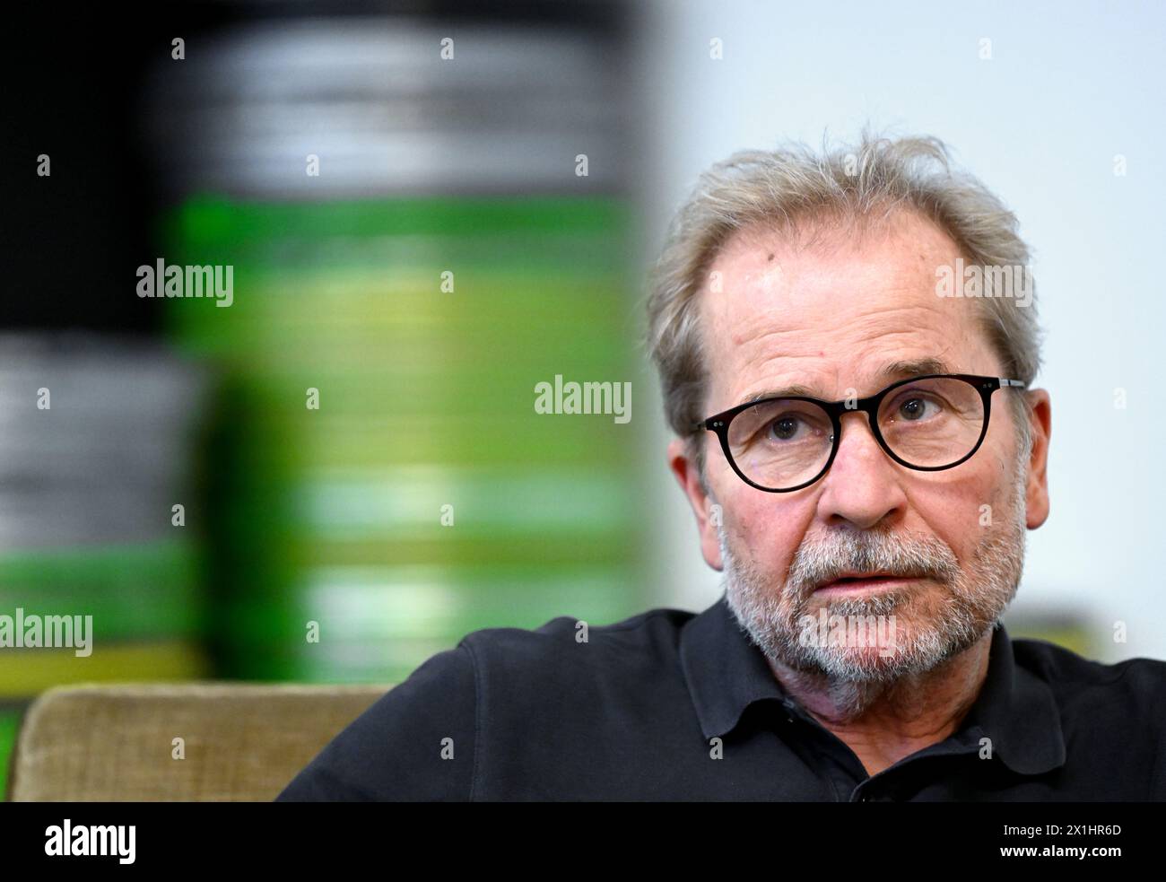 Austrian film director Ulrich Seidl during interview with Austria