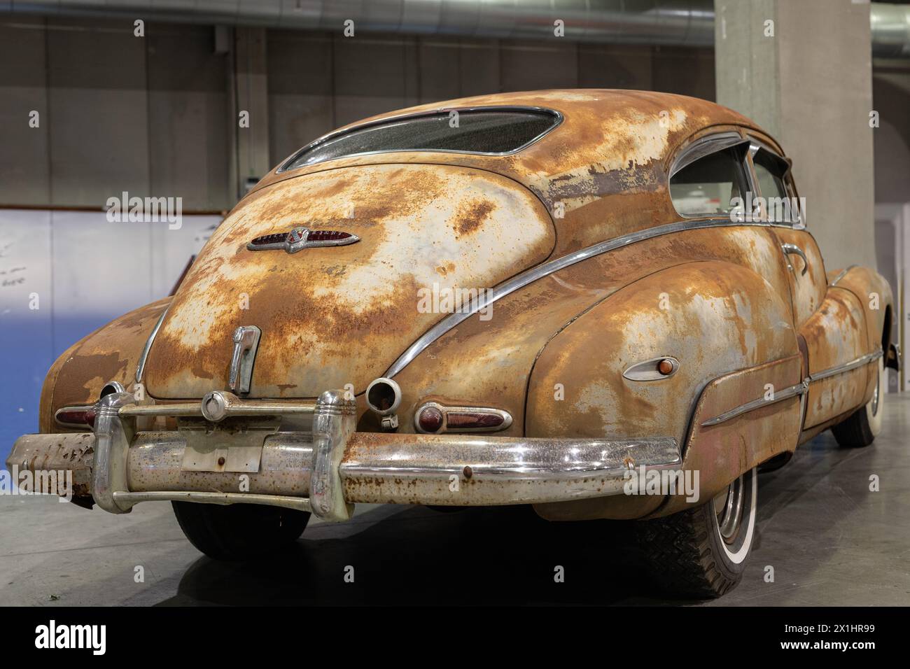 Rusty Buick Fastback Coupe Roadmaster Sedanette Produced in 1946 Stock ...