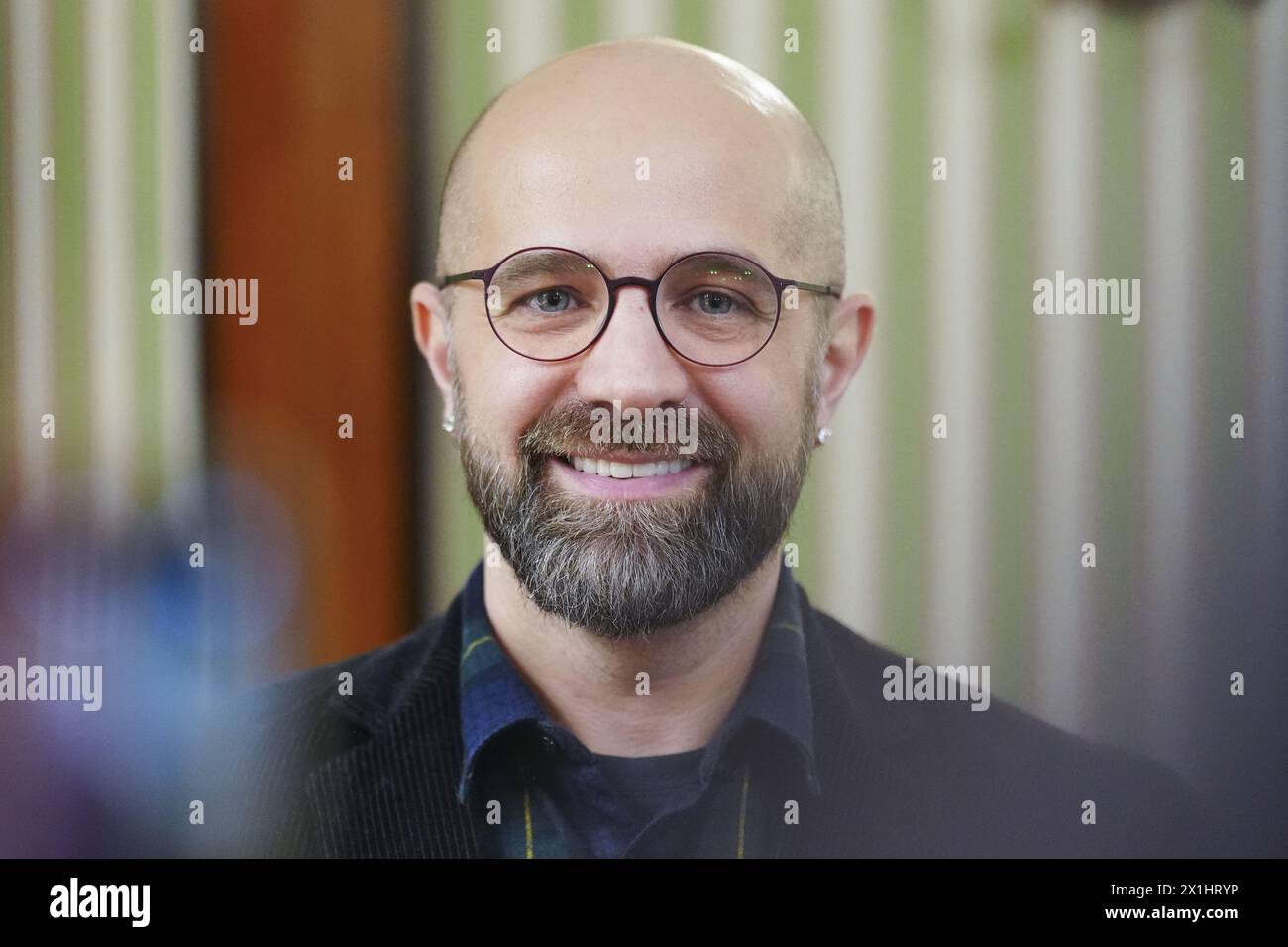 Croatian countertenor Max Emanuel Cencic during the press lunch on the occasion of the program presentation 'Bayreuth Baroque' (September 7-17), pictured on March 15, 2023, in Vienna, Austria. - 20230315 PD3787 - Rechteinfo: Rights Managed (RM) Stock Photo