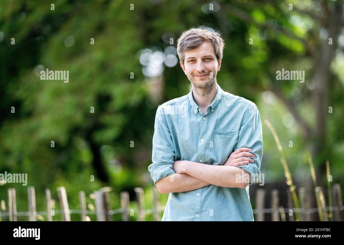 Austrian writer Mario Wurmitzer during interview with Austria Presse Agentur in Vienna, Austria, on May 30, 2023. - 20230530 PD14090 - Rechteinfo: Rights Managed (RM) Stock Photo