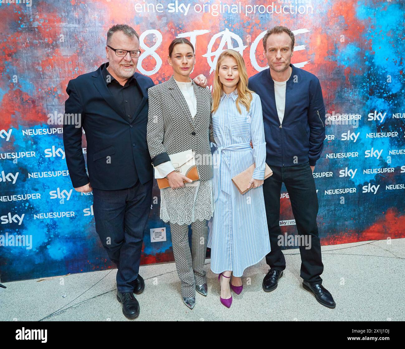 Premiere of the TV Mini-Series '8 Tage' at Urania Kino in Vienna, Austria, on 14 th February 2019. PICTURE:   Stefan RUZOWITZKY, Christiane PAUL, Nora von WALDSTÄTTEN, Mark WASCHKE, - 20190214 PD12305 - Rechteinfo: Rights Managed (RM) Stock Photo