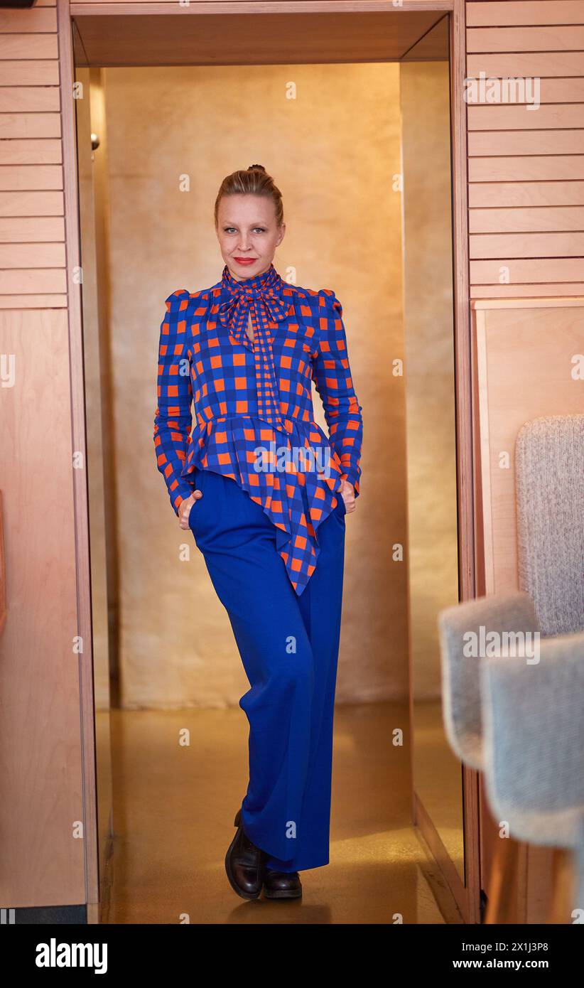 Austrian actress Nina PROLL during interview and photo shooting in ...