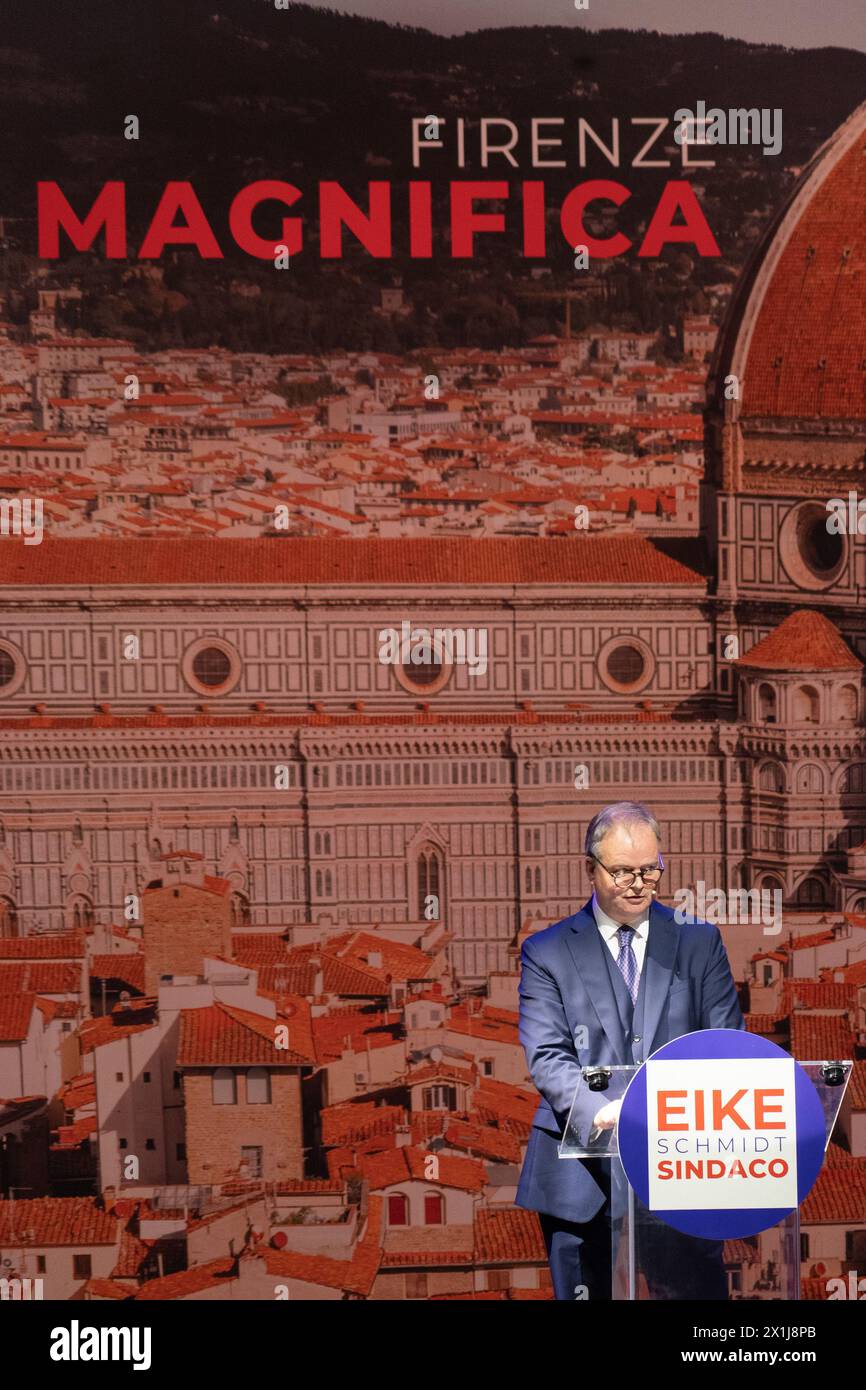 Eike Schmidt Candidate for Mayor of Florence Stock Photo